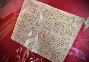 Umowa zgierska zdjecie dokumentu w gablocie w Muzeum w Zgierzu