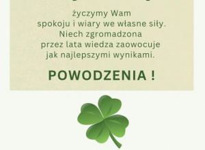 Powodzenia Maturzyści!!!