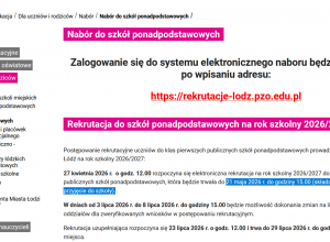 Rekrutacja trwa