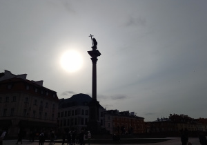 Stare Miasto, plac zamkowy z kolumną Zygmunta Wazy