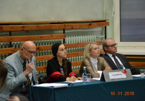Jury Konkursu od lewej prof.Maciej Woźniczka, kustosz Małgorzata Wiktorko, dr Joanna Błażejewska, prof. Witold Glinkowski
