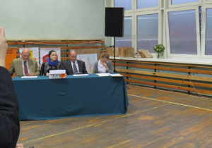 Jury Konkursu od lewej- dr Maciej Woźniczka, kustosz Małgorzata Wiktorko, dr Joanna Błażejewska, dr Witold Glinkowski